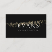 Filmmaker - zwarte goudlampjes afsprakenkaartje (Voorkant)