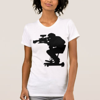 Filmmakers Filhouette white tegen nekvrouwtjes shi T-shirt