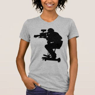 Filmmakers Silhouette grijs/nekvrouwtje T-shirt