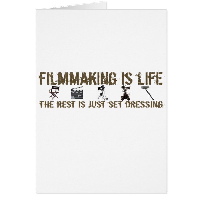 Filmmaking is leven (Voorkant)