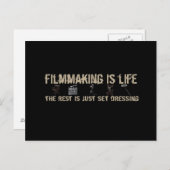 Filmmaking is leven briefkaart (Voorkant / Achterkant)