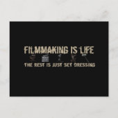 Filmmaking is leven briefkaart (Voorkant)
