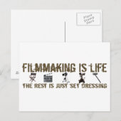 Filmmaking is leven briefkaart (Voorkant / Achterkant)