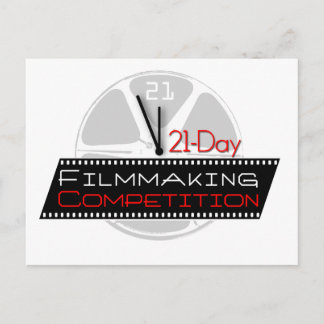 Filmmakingwedstrijd van 21 dagen briefkaart