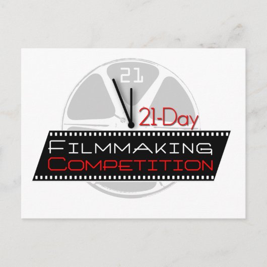 Filmmakingwedstrijd van 21 dagen briefkaart (Voorkant)