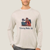 "Filmmodus: AAN" Tri-Blend Shirt (Voorkant volledig)