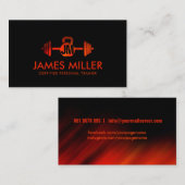 Filmmonogram van de Persoonlijke Trainer Visitekaartje (Voorkant / Achterkant)