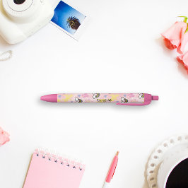 Filmmonogram voor radiogolven en regenbogen zwarte inkt pen