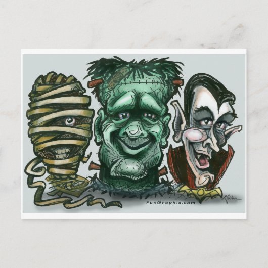 Filmmonsters Briefkaart (Voorkant)
