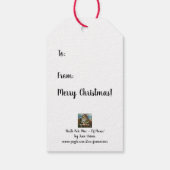 Filmmuziek Waterverf Cadeaulabel (Achterkant)