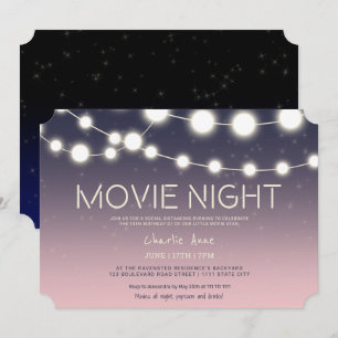 Filmnacht 13de verjaardag van tekenlaarsen kaart