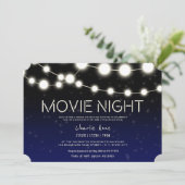 Filmnacht 13de verjaardag van tekenlaarsen kaart (Staand voorkant)