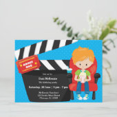 Filmnacht * achtergrondkleur kiezen kaart (Staand voorkant)