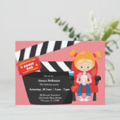 Filmnacht * achtergrondkleur kiezen kaart (Staand voorkant)