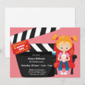 Filmnacht * achtergrondkleur kiezen kaart (Voorkant / Achterkant)