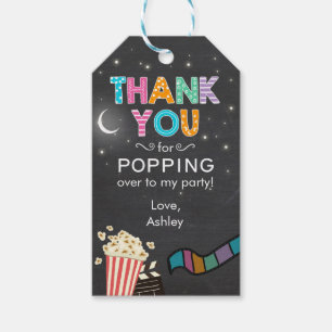 Filmnacht bedankt voor cadeaubonnen label film cadeaulabel