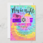 Filmnacht Bioscooppartij Kaart (Voorkant)