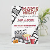 Filmnacht| Birthday|Bioscoop|Popcorn Kaart (Staand voorkant)