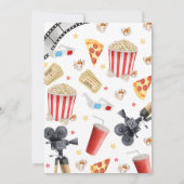 Filmnacht Birthday Party Kaart (Achterkant)