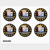 Filmnacht Birthday Party Ronde Sticker (Vel)