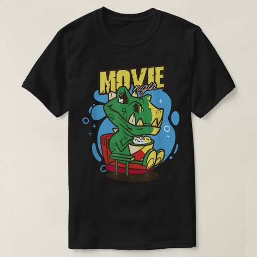 Filmnacht Dinosaur T-shirt (Design voorkant)