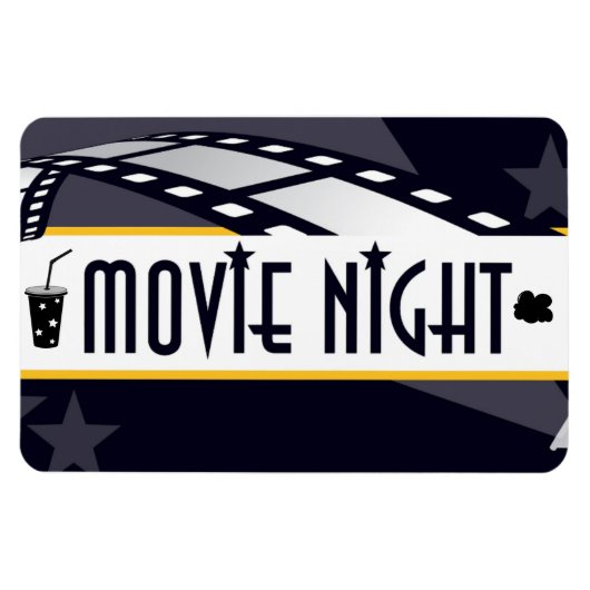 *Filmnacht* Flexibel magneet (Horizontaal)