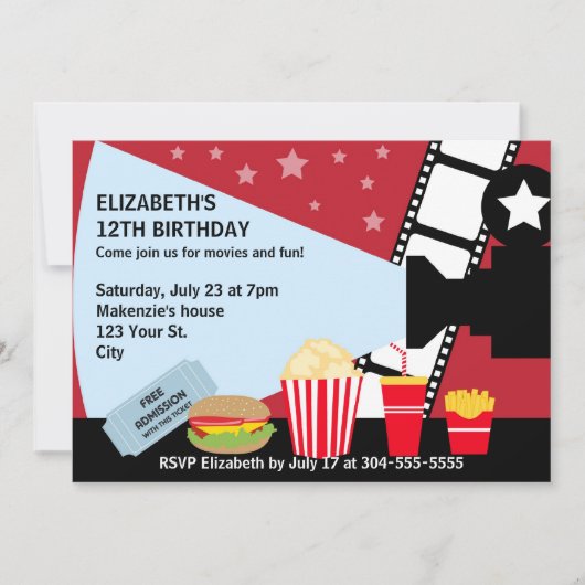 Filmnacht Kaart (Voorkant)