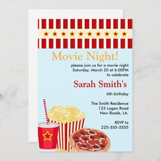 Filmnacht Kaart (Voorkant / Achterkant)