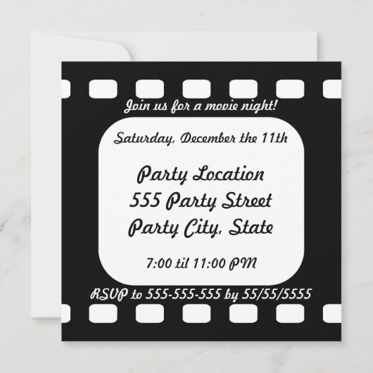 Filmnacht Kaart (Achterkant)