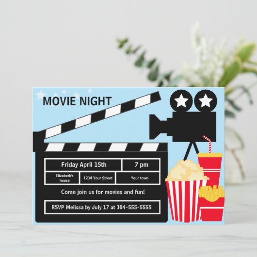 Filmnacht Kaart (Staand voorkant)