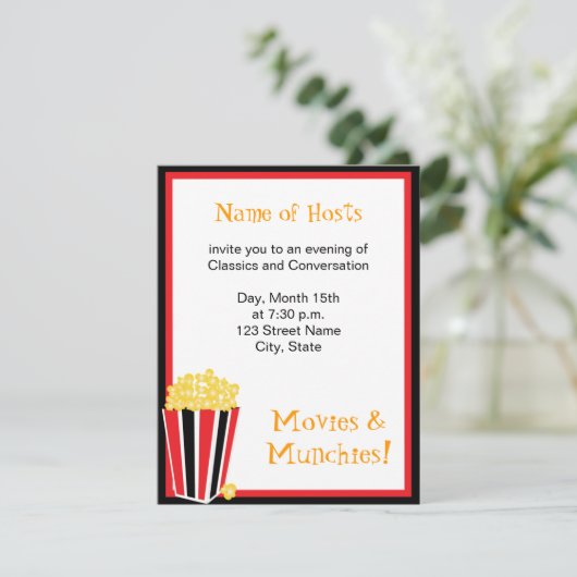 Filmnacht Kaart (Staand voorkant)