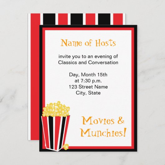 Filmnacht Kaart (Voorkant / Achterkant)