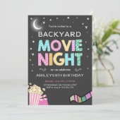 Filmnacht onder de uitnodiging van de sterretdag (Staand voorkant)