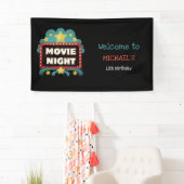 Filmnacht op dag van geboorte Bioscoopverwelkoming Spandoek (Insitu)