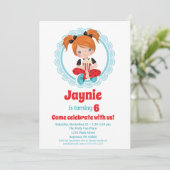 Filmnacht Roodhaar Meisjes Vervroeging Kaart (Staand voorkant)