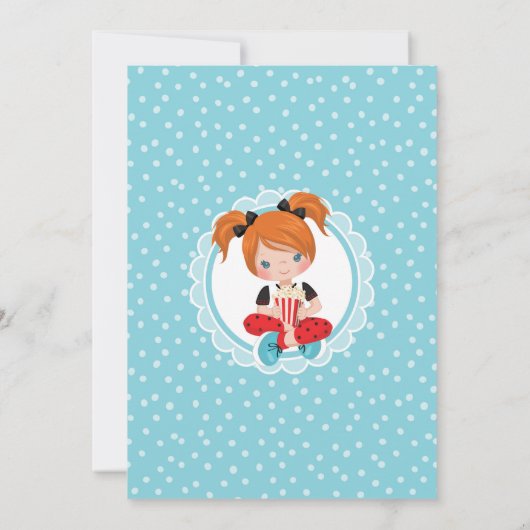 Filmnacht Roodhaar Meisjes Vervroeging Kaart (Achterkant)