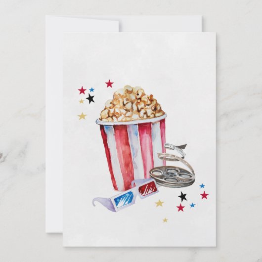 Filmnacht - uitnodiging op zondag, film (Achterkant)