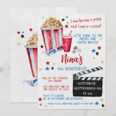 Filmnacht - uitnodiging op zondag, film (Voorkant / Achterkant)