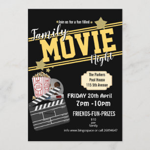 Filmnacht van de familie, filmparty PTA gebeurteni Kaart