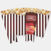 Filmnacht Verjaardag Custom Rode bank Bedankdoosjes (Ongevouwen)