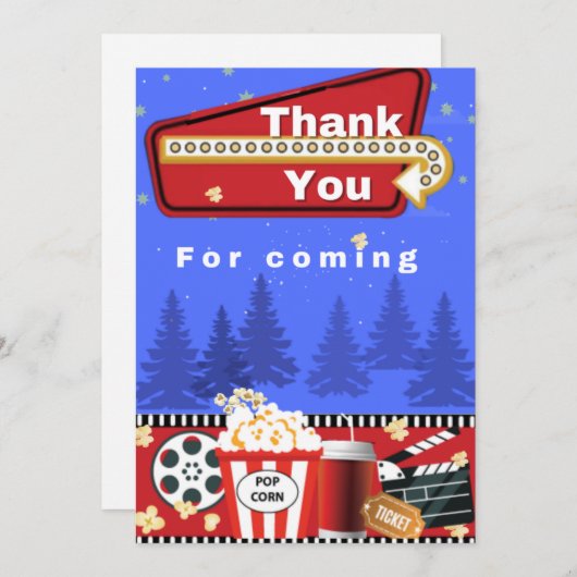 Filmnacht verjaardag Hartelijk dank! (Voorkant / Achterkant)