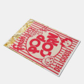 Filmnacht Verse popcorn Retro look Deurmat (Schuin)