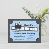 Filmnachtfeest, Birthday Party Kaart (Staand voorkant)