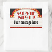 Filmnachtteken toevoegen berichtensticker rechthoekige sticker (Tas)