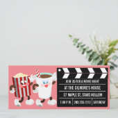 Filmnachtuitvindingen (roze) kaart (Staand voorkant)