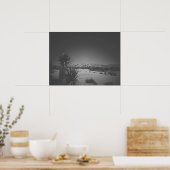 Filmnoir Black en White Joshua Tree Poster (Keuken)