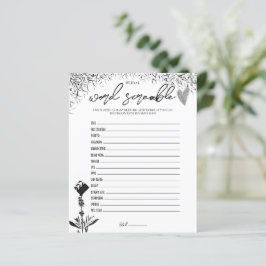 Filmnoir - Bridal Word Scramble Game