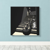 Filmnoir Canvas Afdruk (Insitu (Houten vloer))