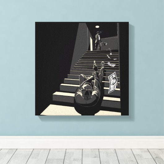 Filmnoir Canvas Afdruk (Insitu (Houten vloer))