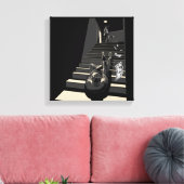 Filmnoir Canvas Afdruk (Insitu (Woonkamer))